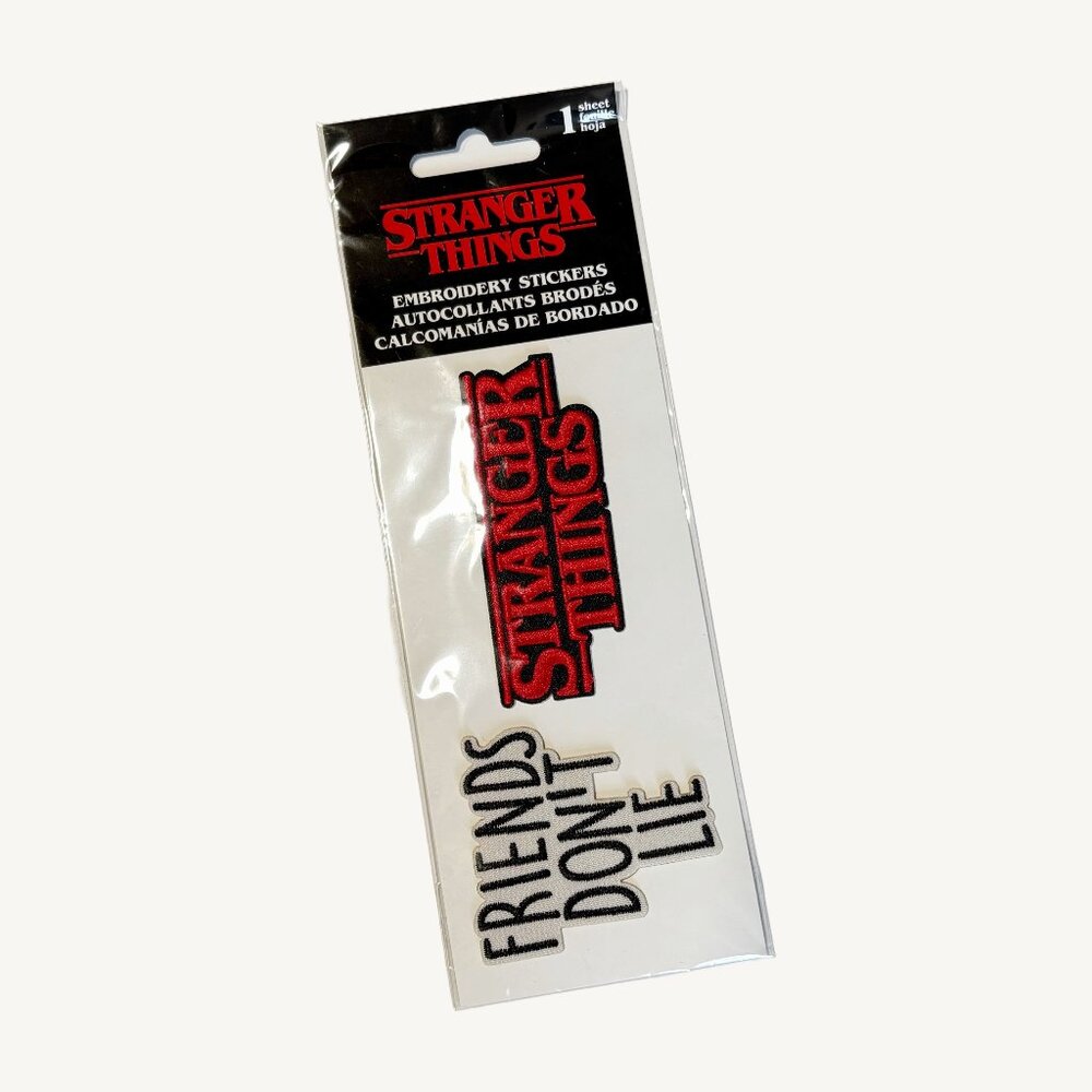 Stranger Things Embroidery Stickers Brand New